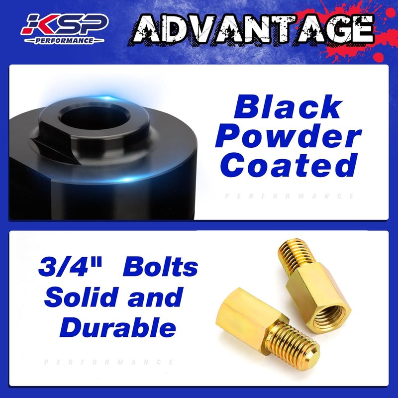 KSP PERFORMANCE KSP 2" Lift Kit for F250 F350 1999-2024 - Front Lift Spacer with 3/4" Stud Extenders - Image 3