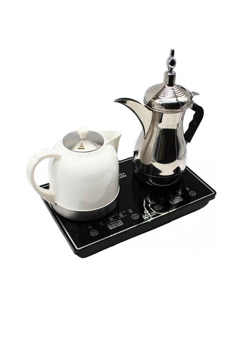 Gulf Dalla Coffee and Tea Maker with 1 Liter Capacities, 1000 Watts, 2-in-1 Karak and Coffee Functions  - Image 2