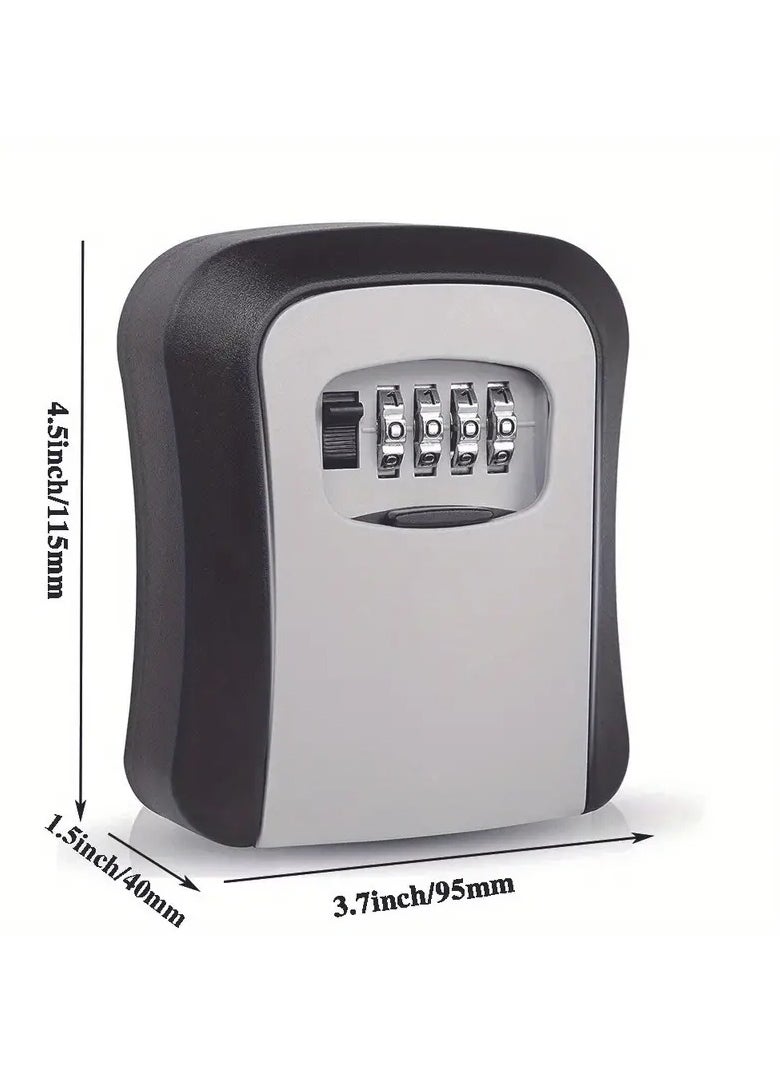 Real - A Small Storage Box Fixed to the Wall with Secret Numbers, a Small Safe for Keys and Personal Supplies, for the Garage, Home and Office, Made of Durable PVC - Image 1