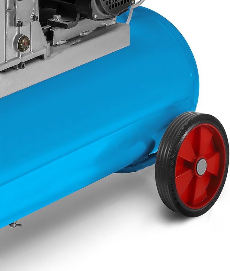 Red Air Compressor Wheels 2 Pack 5 Inch Industrial Caster Replacement Parts Heavy Duty No Noise Stable Movement - Image 5