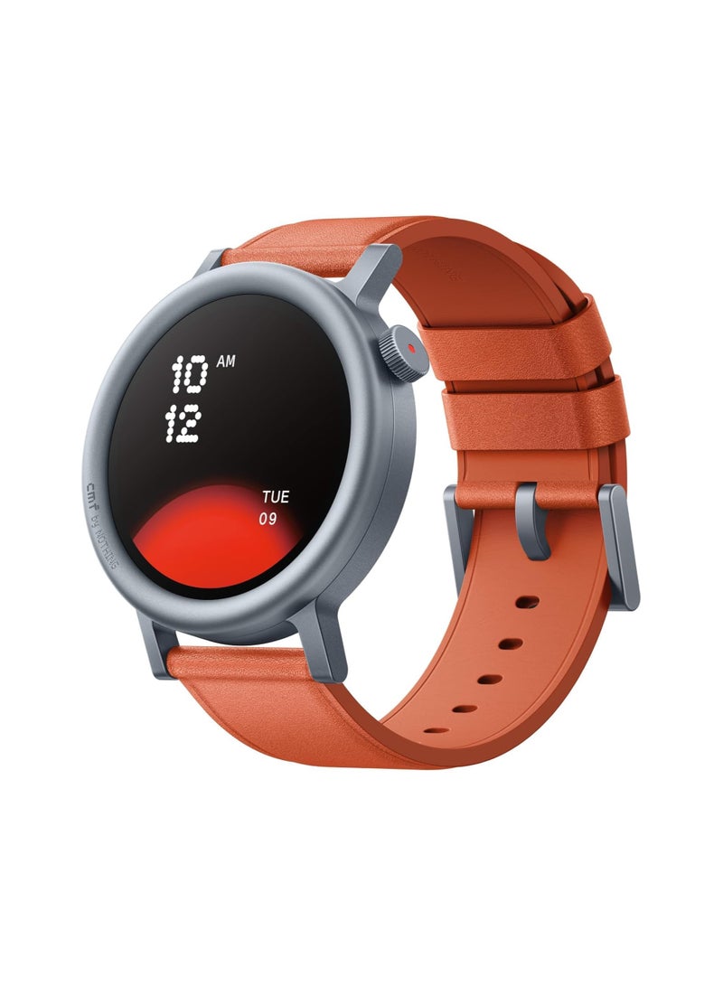 cmf by NOTHING Watch Pro 2, 1.32" AMOLED Display, Built-in multi-system GPS, 120 Sports Modes, Smart Sleep Algorithm, Bluetooth calling with AI noise reduction, MENA Version Orange - Image 1