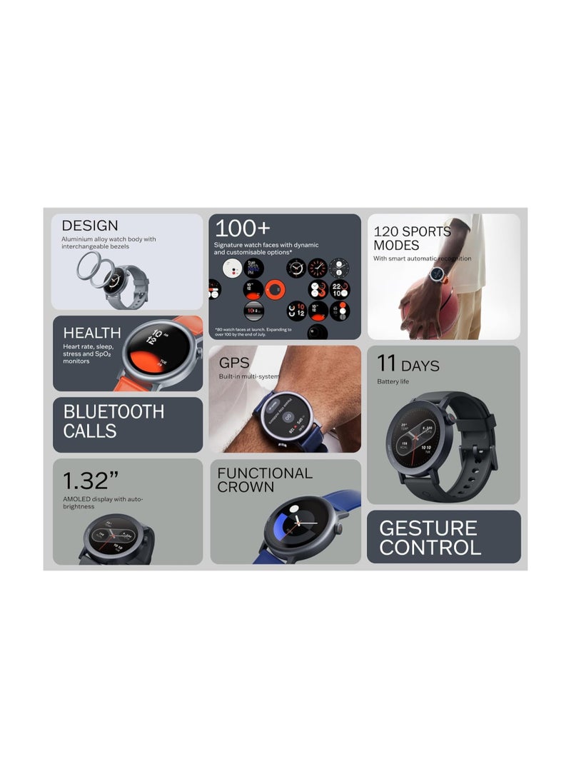 cmf by NOTHING Watch Pro 2, 1.32" AMOLED Display, Built-in multi-system GPS, 120 Sports Modes, Smart Sleep Algorithm, Bluetooth calling with AI noise reduction, MENA Version Orange - Image 4