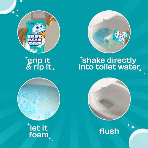 Scrubbing Bubbles Easy Clean Foaming Toilet Bowl Cleaner, Easy Drop In Powder Pouches, 100g (2 Pouches) - Image 5