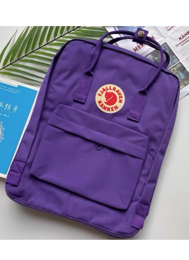 Fjallraven Kanken Classic Casual Backpack Back to School Bag 16 Inches - Dark purple  - Image 3