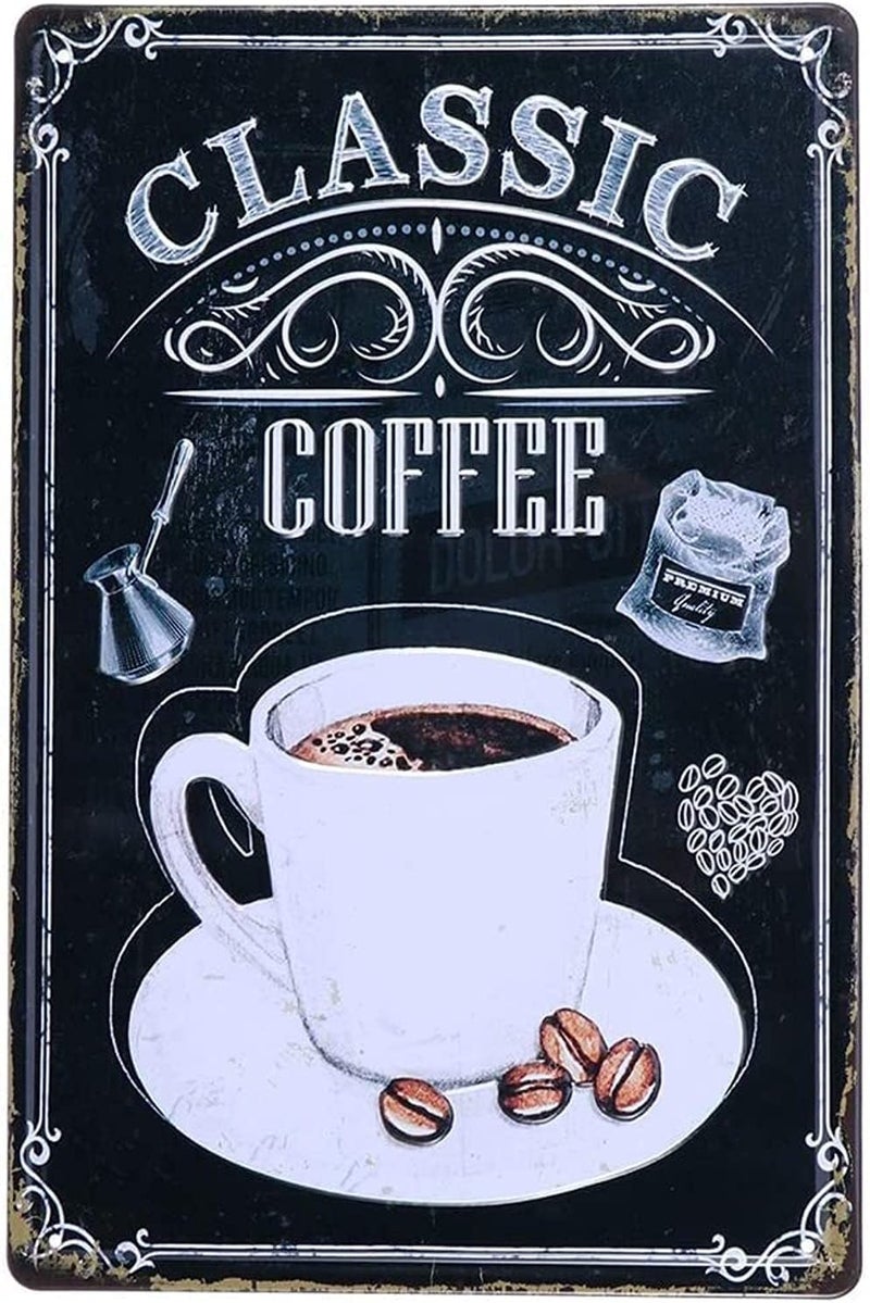 BPA Classic Coffee Vintage Decorative Sign - Image 1