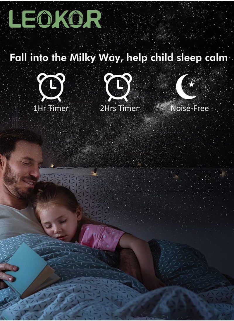LEOKOR - Star Projector, Planetarium Projector for Bedroom Ultra Clear Galaxy Night Light with 4K Replaceable 12 Galaxy Discs 360 Degree Rotation Real Sky Light - Image 1