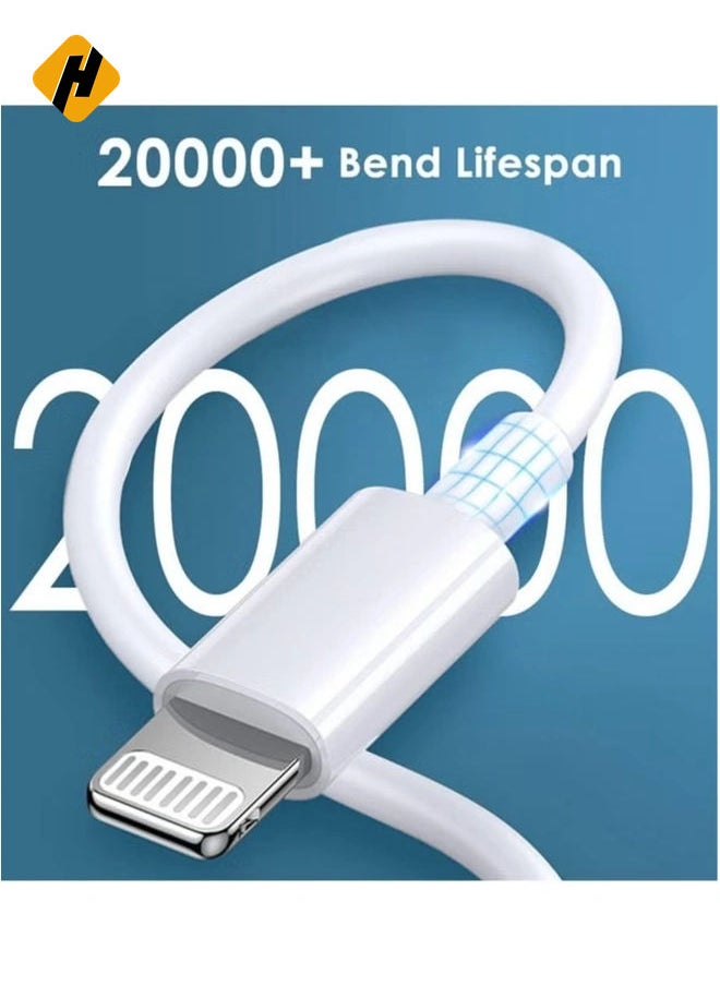 HuHa - 【MFi Certified】 iPhone 20W Charger Plug and 2M USB C to Lightning Cable PD Fast Charger USB C Plug Data Lead Compatible with iPhone 14/14 Plus/14 Pro/14 Pro Max/13/12/11/11 Pro/XS Max/XR/X/8/7/iPad - Image 1