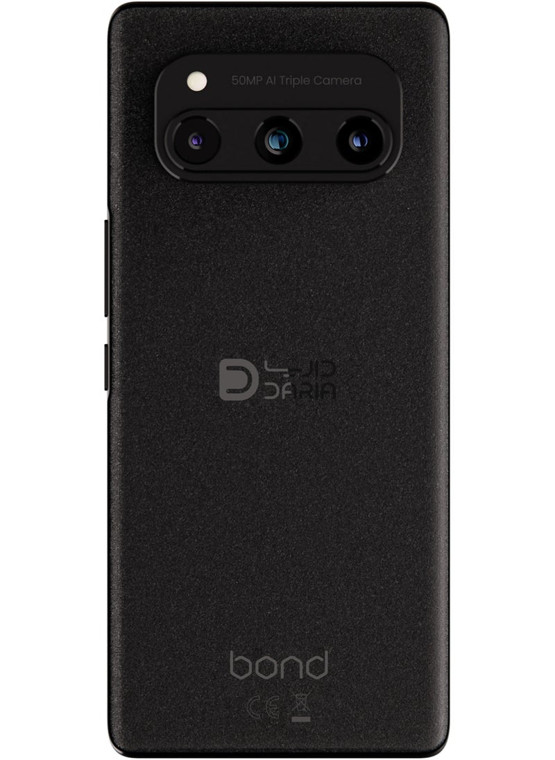 Daria - Daria BOND 5G Android 14 Smartphone, 8GB RAM, 256GB Storage, 50MP AI Triple Camera, 120Hz Curved AMOLED, Octa-Core 2.6 GHz, Web3 Monetization, Free Daria Entertainer subscription, Built-In Wallet, Phantom Black Color with 66 Watts Super-Fast Charge - Image 1