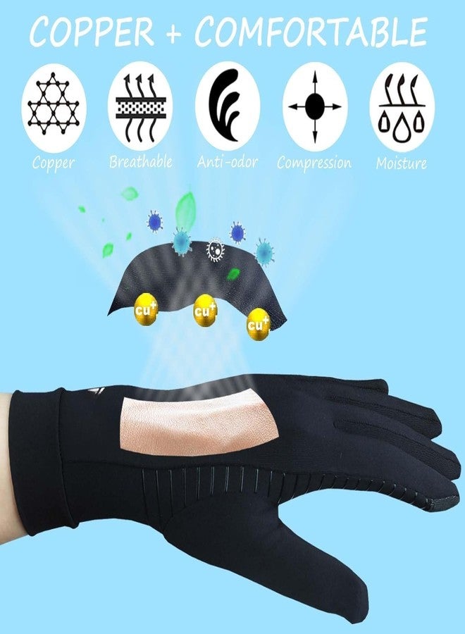 SHOPVILLA SHOPONIL Arthritis Gloves with Compression for Hand Arthritis, Hand Pain Therapy, Carpel Tunnel, Glove with Finger Holes, Wrist Supporter for Pain Relief, Fingerless Acupressure Gloves for Women & Men - Image 2
