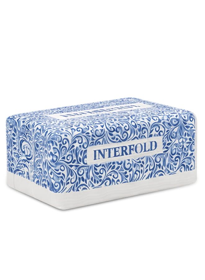 الفلاح مناشف ورقية لليدين قابلة للطي، مناديل ورقية منقوشة قابلة للطي، 150 ورقة في العبوة، عبوة من 8 قطع - Image 2