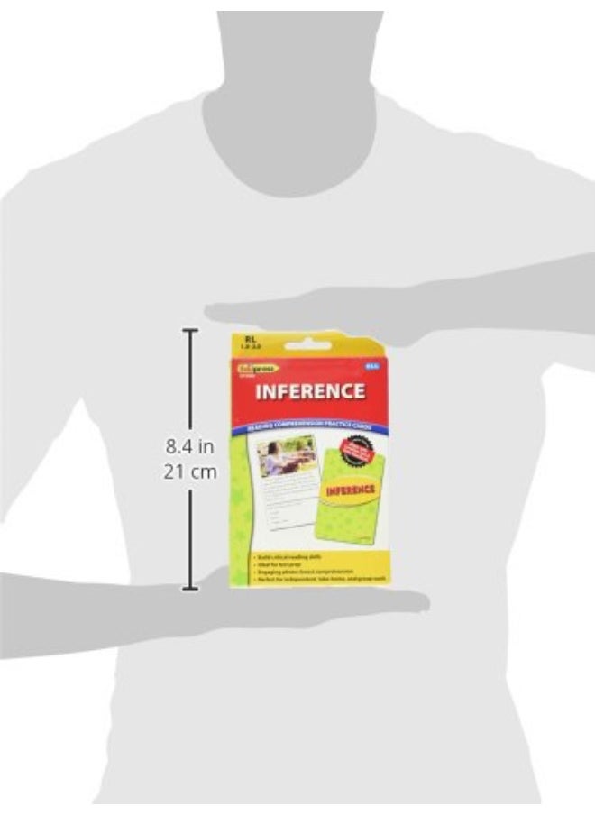 Edupress - Edupress Reading Comprehension Practice Cards, Inference, Yellow Level (EP62990) Medium - Image 1