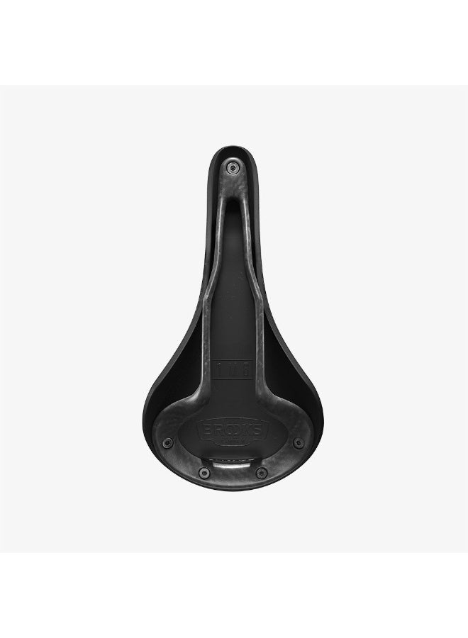 Brooks England C13 Cambium Racing Bike Saddle, 158 mm Vulcanised Rubber Top with Carbon Rails, Black - Image 2