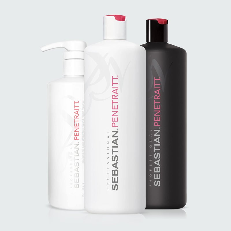 Sebastian Professional Penetraitt Conditioner | Strengthening & Repair with Deep Moisturizing | For Damaged & Colored Hair | 33.8 fl oz - Image 4