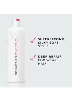 Sebastian Sebastian Professional Penetraitt Shampoo & Conditioner, Strengthening & Repair, For Damaged & Colored Treated Hair  - Image 5