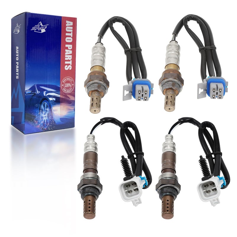 O2 Oxygen Sensor Upstream and Downstream for Chevy Avalanche Silverado 1500 Silverado Tahoe Suburban for GMC Sierra Yukon XL for Cadillac Escalade ESV EXT Replace 2134229 2133866 4Pcs