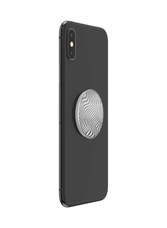 PopSockets Phone Grip with Expanding Kickstand and Swappable Top - Laser Cut Metal Terrain Wave - Image 5