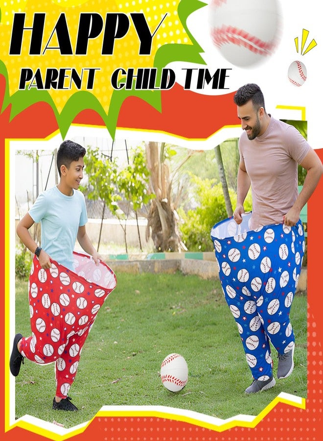 LaRandom Adults Granny Pants and Balls Game Set for Baseball Sports Party Game Supplies, Family Party Toss and Catch Outdoor Toys for Beach Pool Yard, Ball No Inflation Needed, Fun Birthday Gift - Image 5