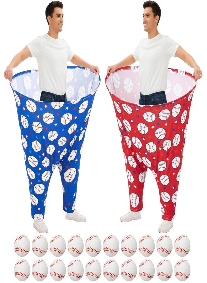 LaRandom Adults Granny Pants and Balls Game Set for Baseball Sports Party Game Supplies, Family Party Toss and Catch Outdoor Toys for Beach Pool Yard, Ball No Inflation Needed, Fun Birthday Gift - Image 1