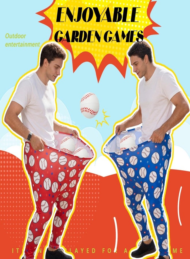LaRandom Adults Granny Pants and Balls Game Set for Baseball Sports Party Game Supplies, Family Party Toss and Catch Outdoor Toys for Beach Pool Yard, Ball No Inflation Needed, Fun Birthday Gift - Image 4