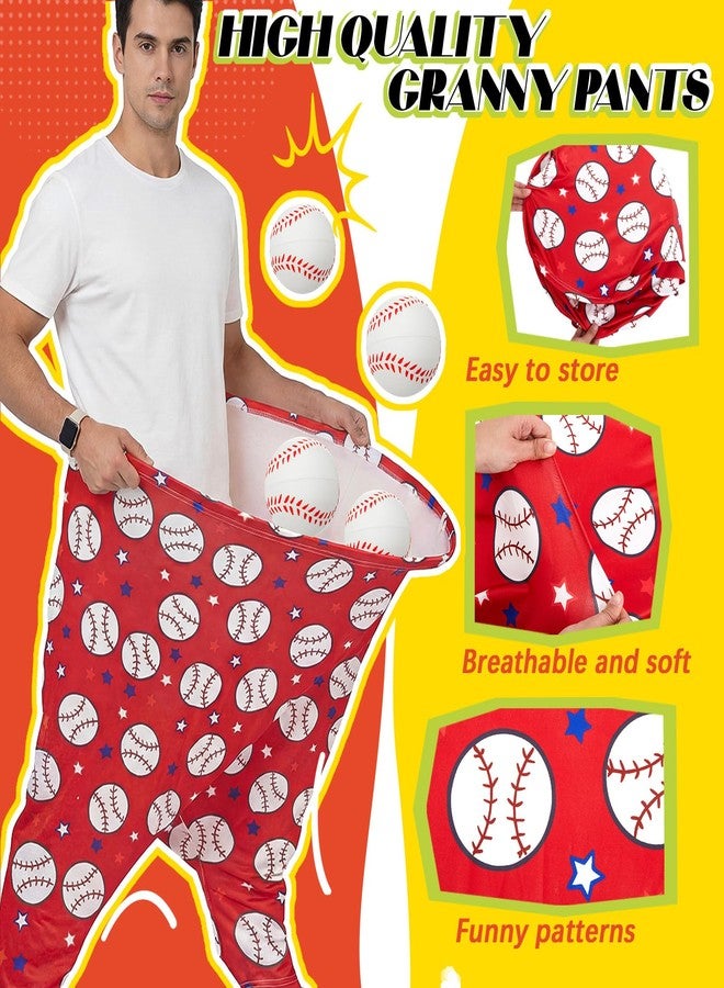 LaRandom Adults Granny Pants and Balls Game Set for Baseball Sports Party Game Supplies, Family Party Toss and Catch Outdoor Toys for Beach Pool Yard, Ball No Inflation Needed, Fun Birthday Gift - Image 3