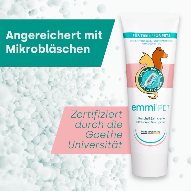 Emmi-pet Ultrasonic Toothpaste with Nano-Cleaning-Bubbles (New Extra Mild Formulation Suitable for All Pets) - Image 3