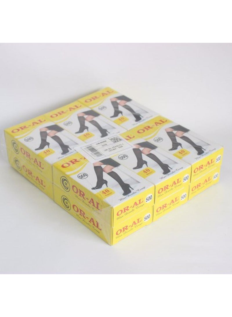 Oral - 6 Pieces Or-Al 40 Den Mousse Knee Socks - Image 1