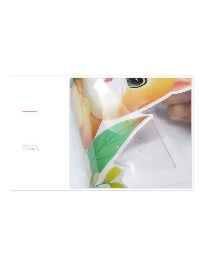 NIBEMINENT 3D Decorative Animal Wall Sticker Green/Pink/Orange 21x11cm - Image 4