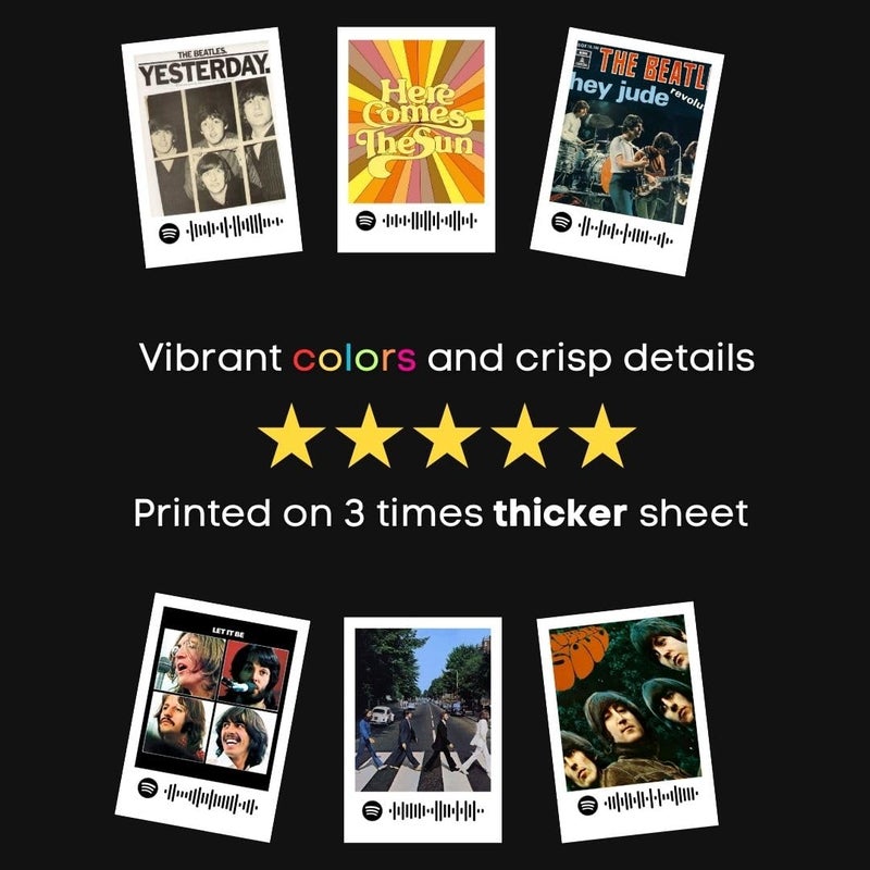 Funk You Store The Beatles Poster | The Beatles Band Mini Posters Kit (Set of 15) | Rock Band Size (8 x 6 cm) Posters for Phone Accessories, Bedroom, Office, room decoration - Image 5