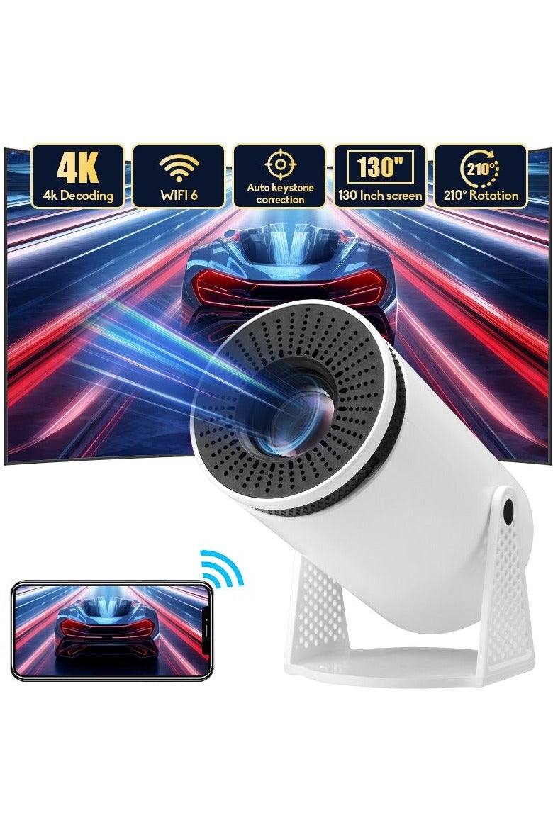 Mini Projector 4K Supported 1080P Portable Projector with WiFi 6 & Android 12 - Image 2