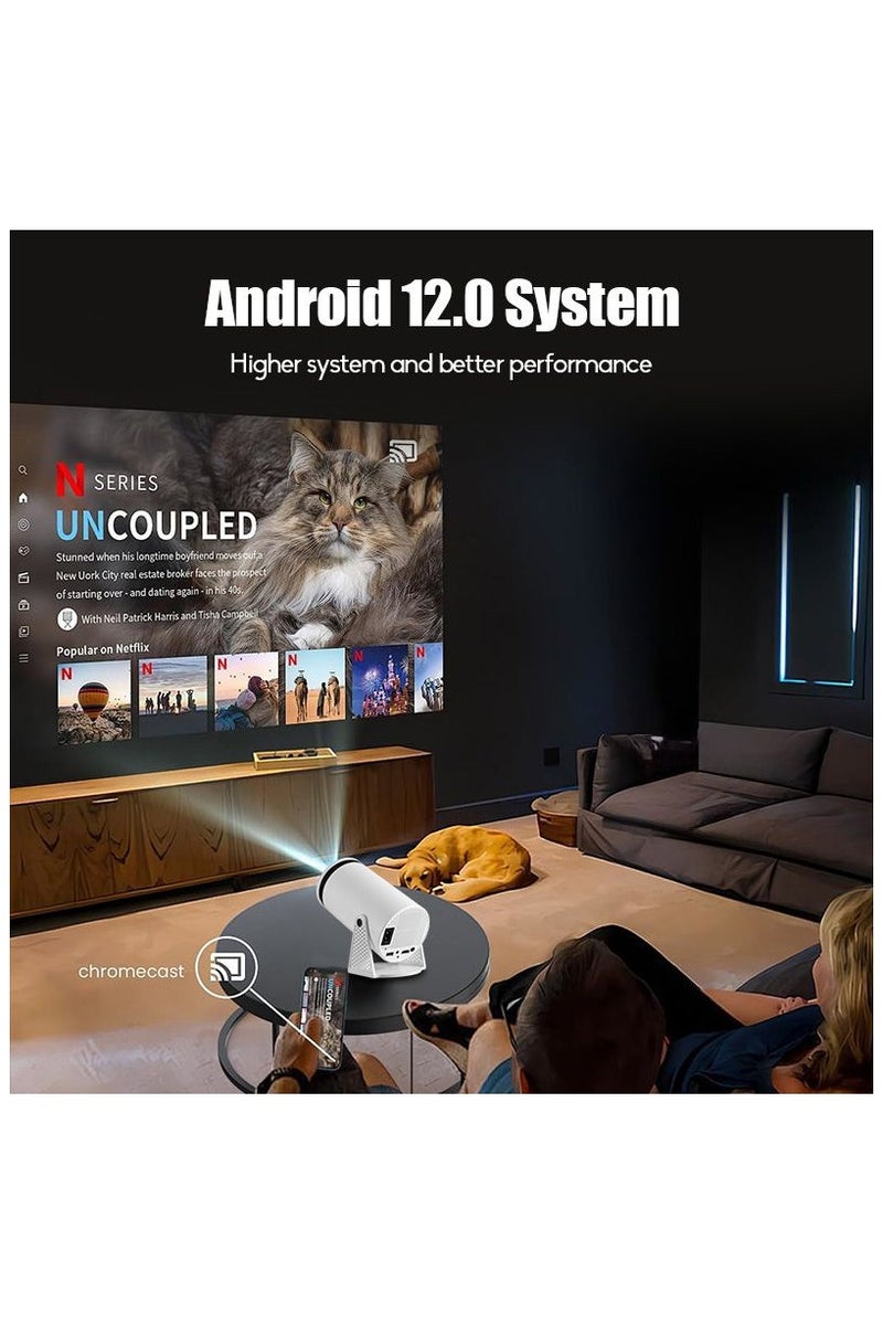 Mini Projector 4K Supported 1080P Portable Projector with WiFi 6 & Android 12 - Image 4