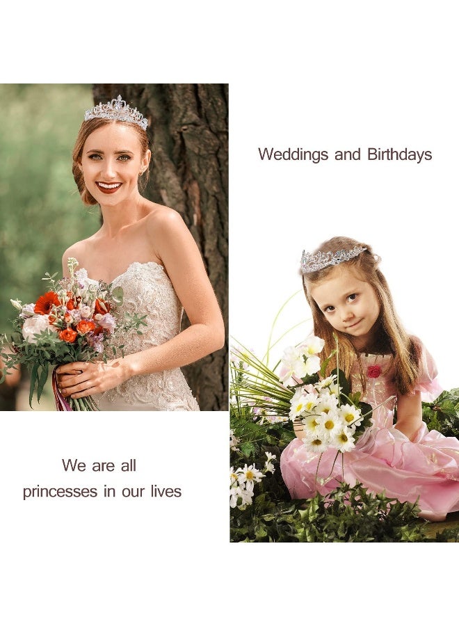 Velscrun Happy Birthday Queen AB Silver Tiara Crowns for Women, Birthday Blue Sash, Birthday Party Favors Supplies Birthday Gift for Her, 80th Birthday Party Decorations, Birthday Stuff Accessories - Image 4