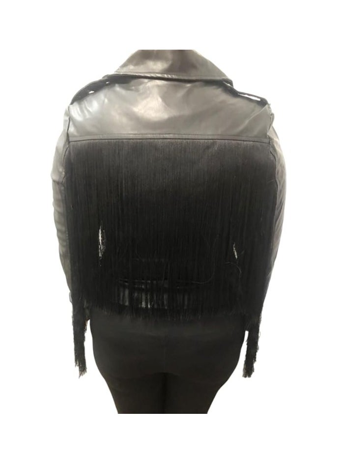 Generic - Women's black leather jacket MADE IN TURKEY - Image 1