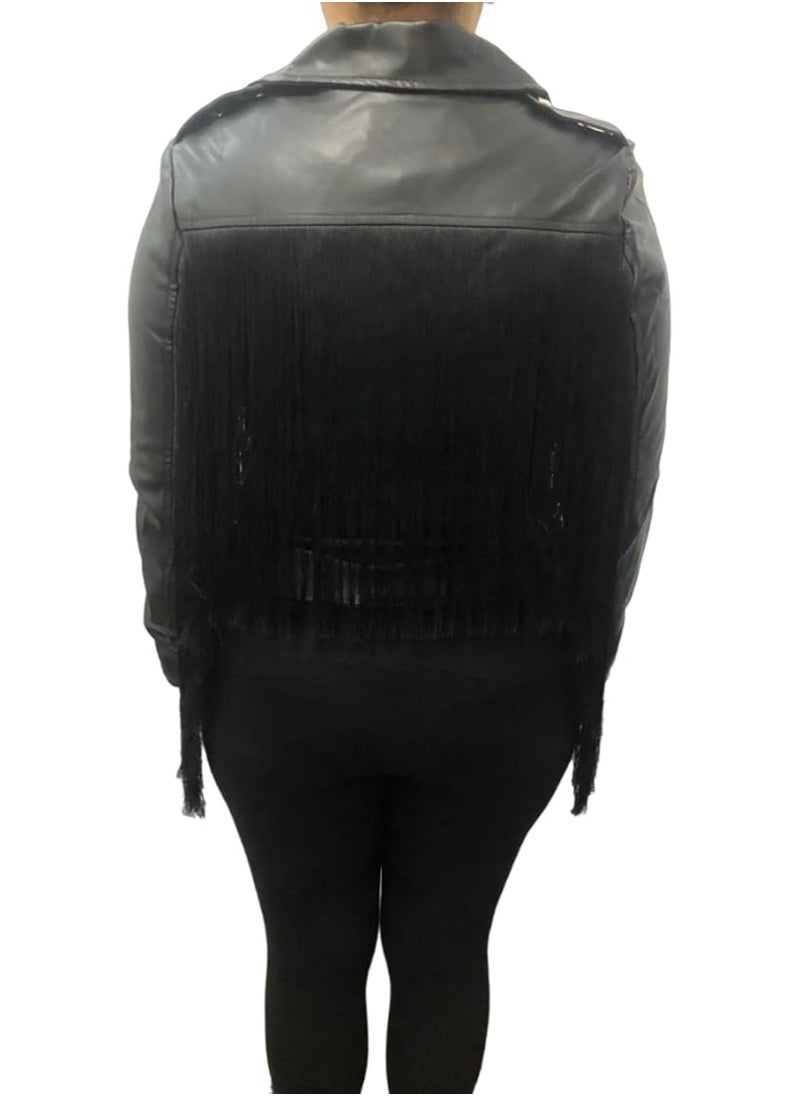 Generic - Women's black leather jacket MADE IN TURKEY - Image 1