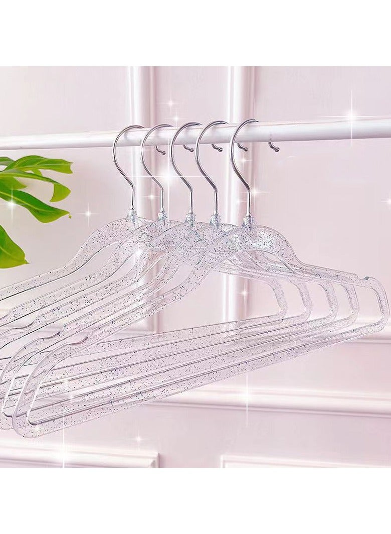 20 Pieces Of High-Value, Super Practical, Anti Slip, Transparent Glitter Hangers 