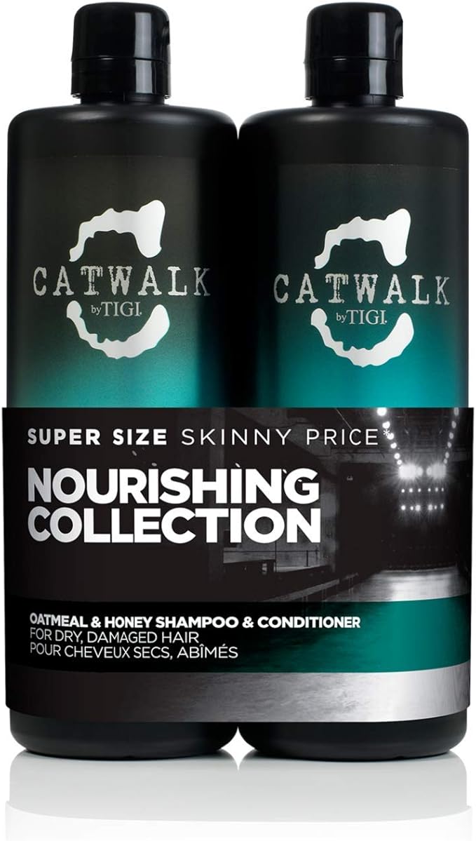 Catwalk by TIGI Oatmeal Honey Nourish Shampoo and Conditioner Set Restoring Professional Haircare Great For Dry and Damaged Hair 2x750ml - Image 1