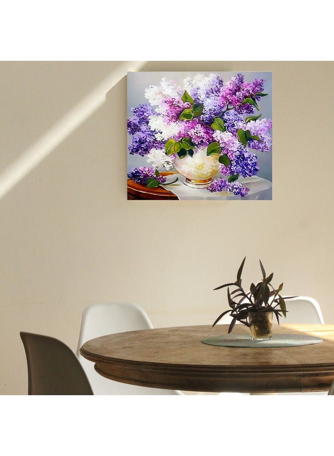 NIBEMINENT Flower Pattern Oil Painting KIt Multicolour 12x16inch - Image 2