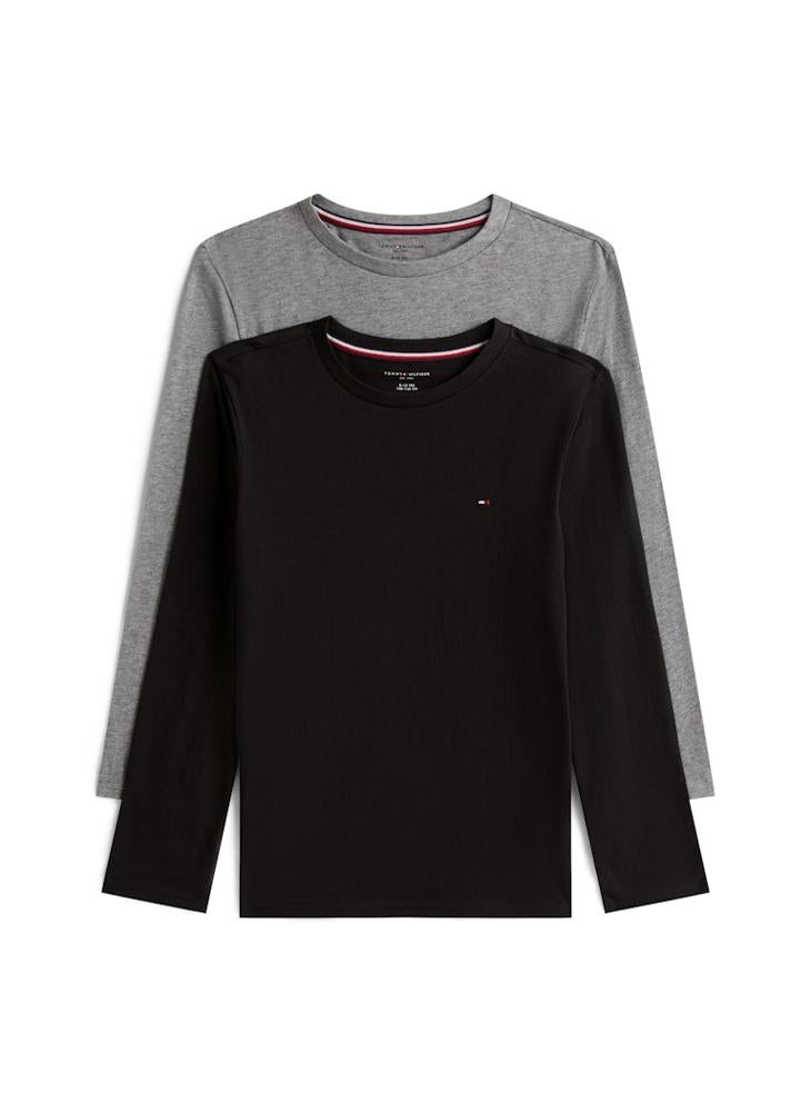 تومي هيلفيغر تيشيرت أساسي برقبة دائرية للأطفال - Image 1