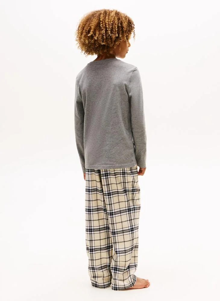 تومي هيلفيغر تيشيرت أساسي برقبة دائرية للأطفال