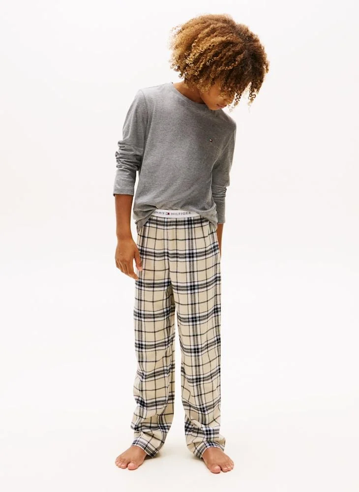 تومي هيلفيغر تيشيرت أساسي برقبة دائرية للأطفال