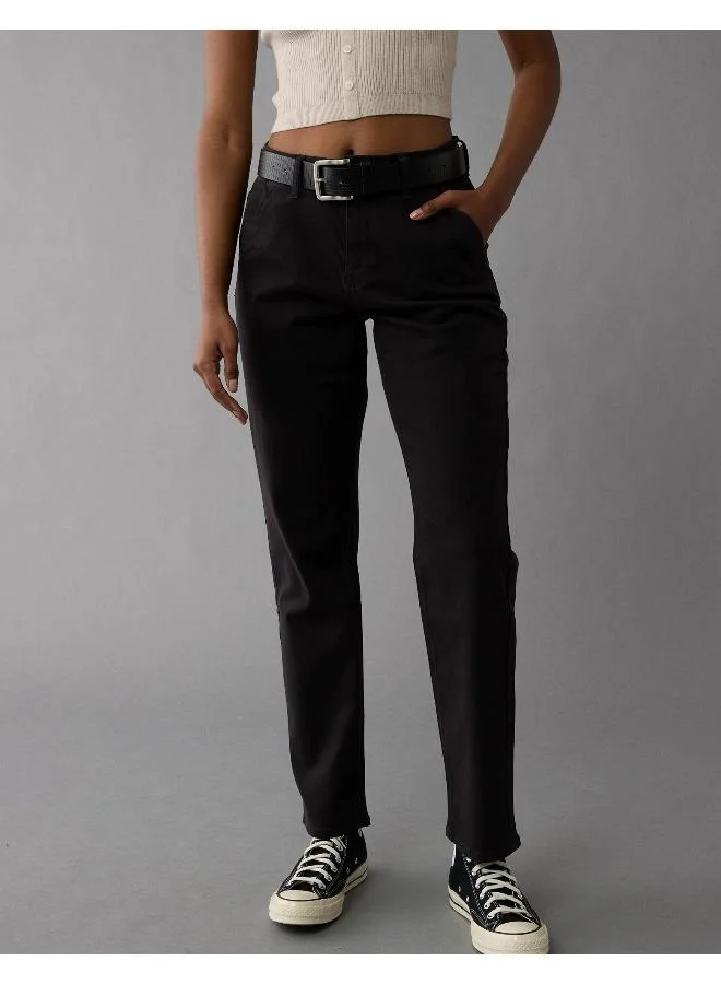 امريكان ايجل AE Stretch Super High-Waisted Straight Trouser