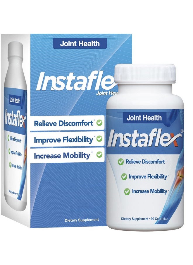 Instaflex - Joint Support Supplement - Clinically Studied Joint Relief Blend Of Glucosamine, Msm, White Willow, Turmeric, Ginger, Cayenne, Hyaluronic Acid - 90 Capsules - Image 1
