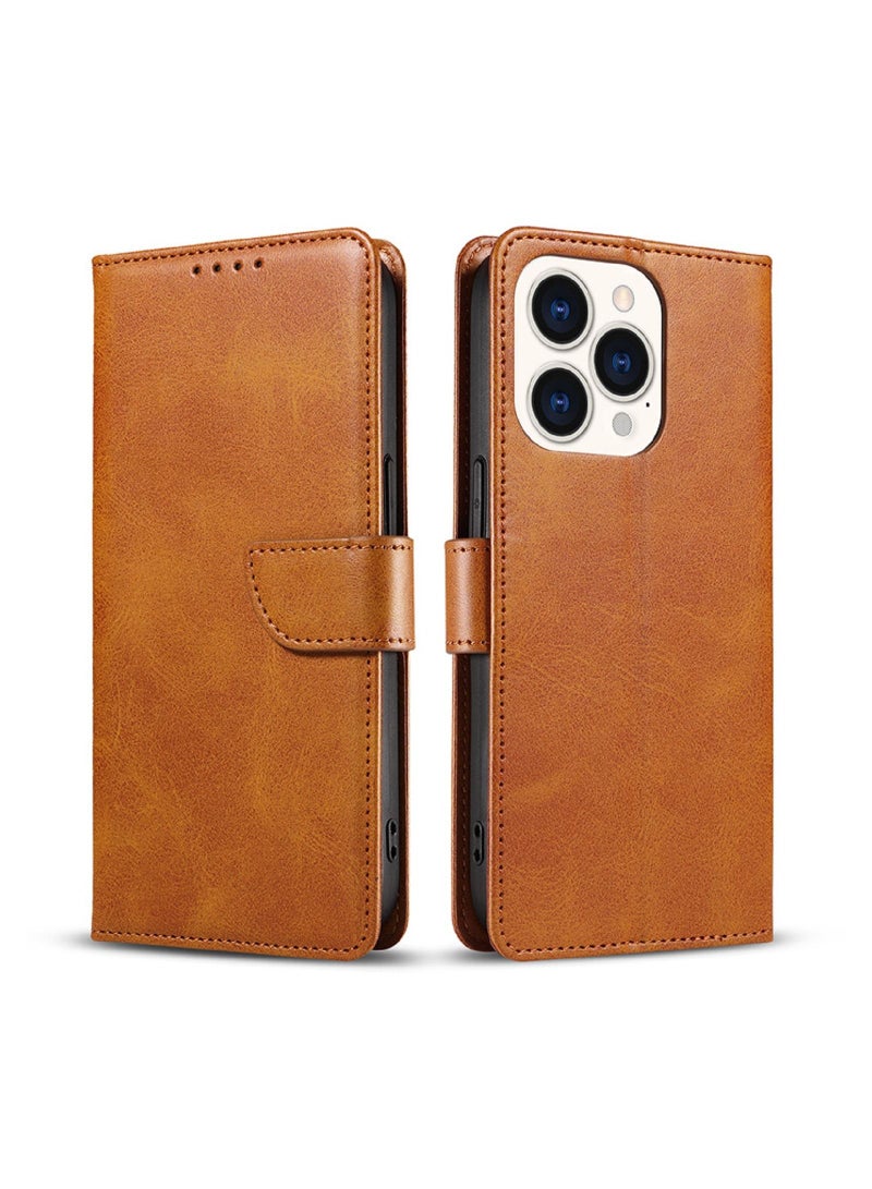 Loquat Suitable For iPhone Clamshell Type Solid Color Phone Case - Image 1