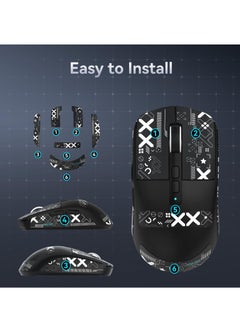 هجوم القرش X6 ماوس ألعاب لاسلكي خفيف الوزن مع 3 أوضاع سلكية 2.4G BT5.2 حتى 26K DPI RGB تعمل باللمس قاعدة شحن مغناطيسية  - Image 2