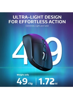 هجوم القرش X6 ماوس ألعاب لاسلكي خفيف الوزن مع 3 أوضاع سلكية 2.4G BT5.2 حتى 26K DPI RGB تعمل باللمس قاعدة شحن مغناطيسية  - Image 5