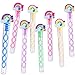 PSDFH 24 Packs Mini Bulk Rainbow Shape Bubble Wands for School Beach Pool Theme Summer Party Supplies - Image 2