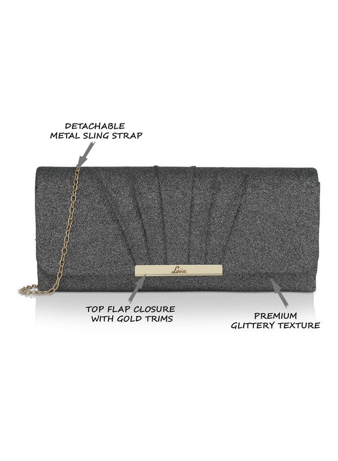 Lavie Women's Dazz Foldover Clutch Black Ladies Purse Handbag - Image 3