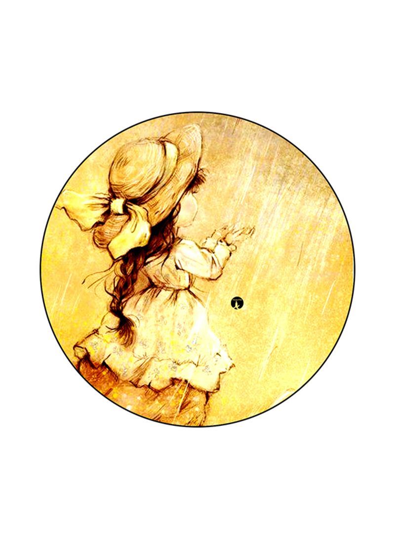 RKN A Girl Mouse Pad Yellow