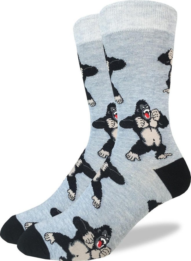 Good Luck Sock Men's Gorilla Socks, Adult, Shoe Size 7-12 - Image 1