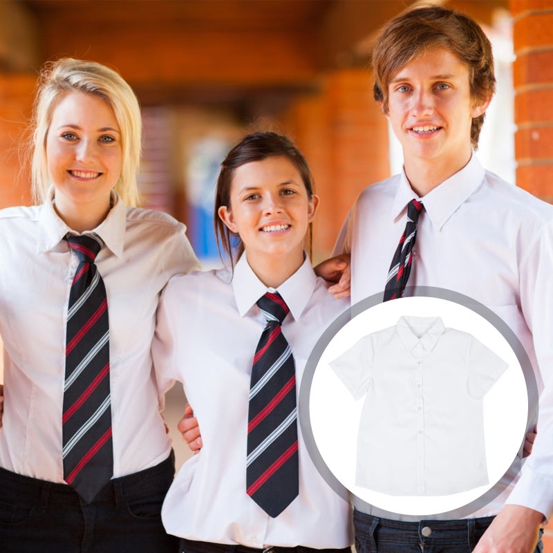 2 pcs Japanese Style Student Uniform Class Shirt Short Sleeve School Uniform School Dress Class Uniform for School (Girls S) - Image 5