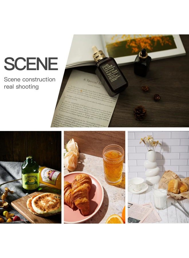 BEIYANG 5 PCS 24X24 Inch Boards Photo Backdrop for Flat Lay, Food Photography Background, BEIYANG - Image 5